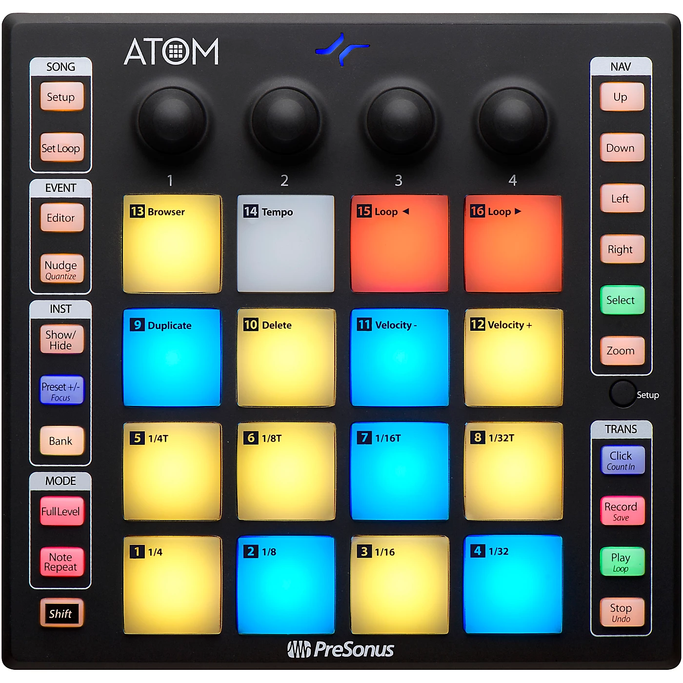 PreSonus ATOM Production and Performance Pad Controller Coupon ???? PreSonus PreSonus ATOM Production And Performance Pad Controller ???? -Rocktron shop L37686000000000 00 1400x1400 1